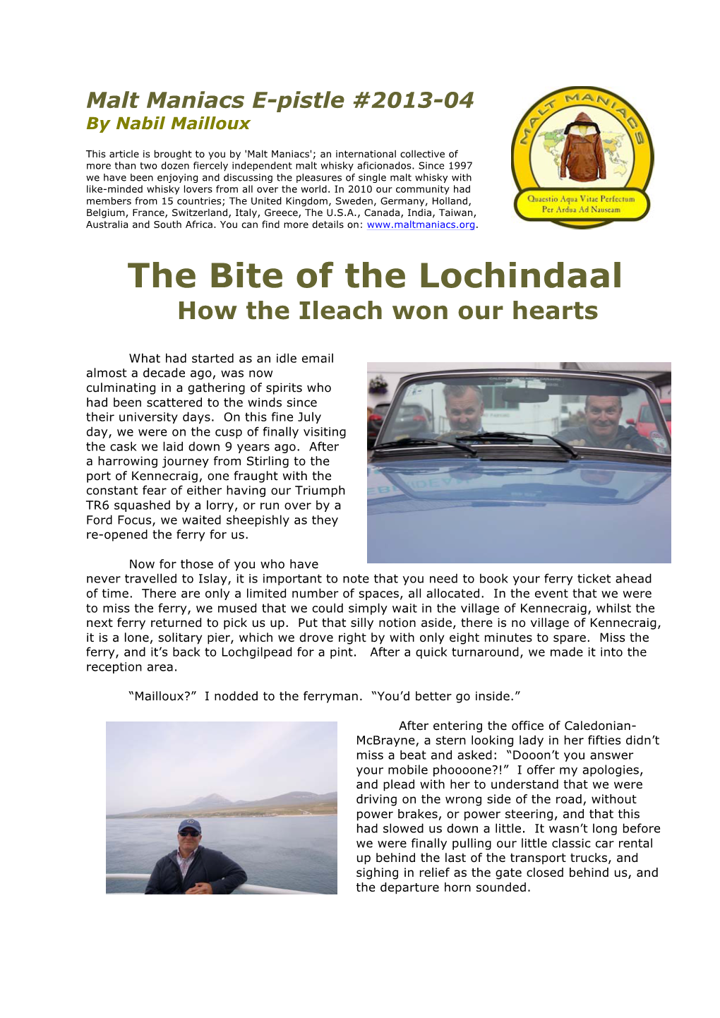 The Bite of the Lochindaal How the Ileach Won Our Hearts