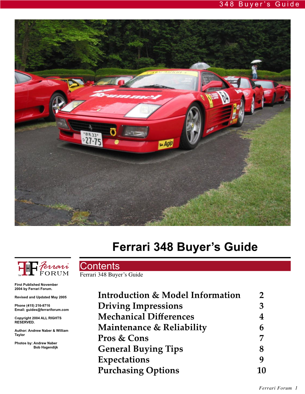 Ferrari 348 Buyer's Guide