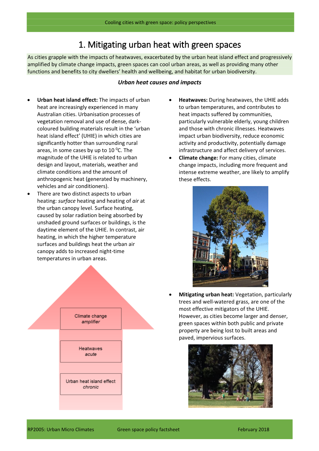 1. Mitigating Urban Heat with Green Spaces