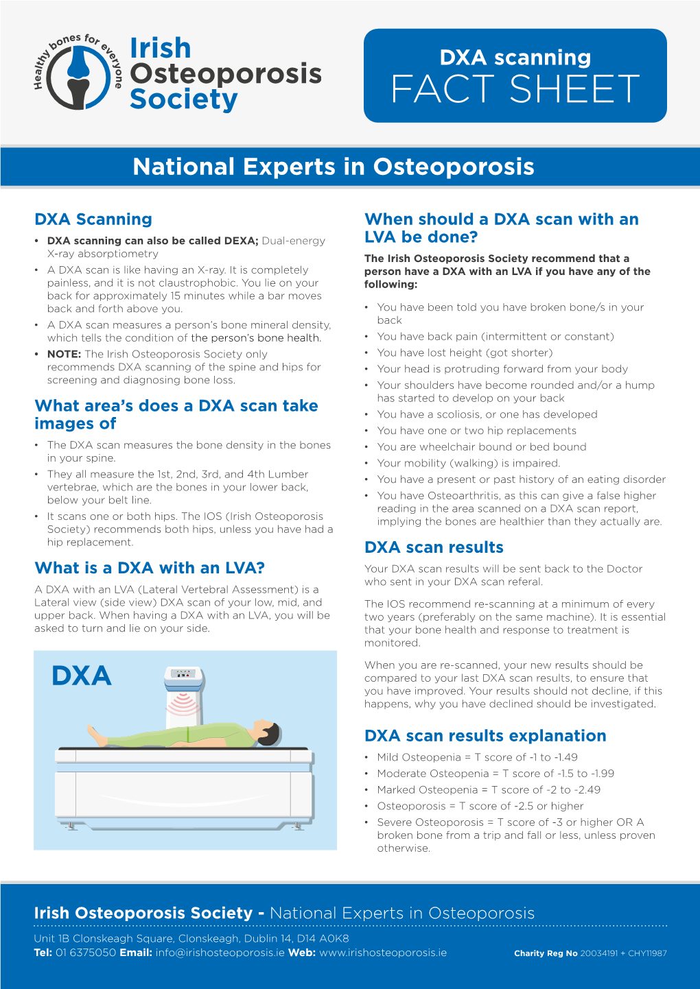 IOS Fact Sheet DXA Scan