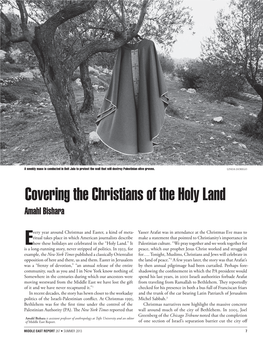 Covering the Christians of the Holy Land Amahl Bishara