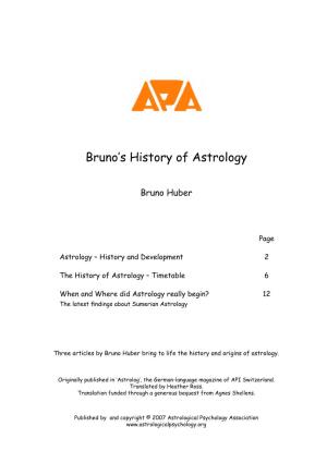 Bruno's History of Astrology