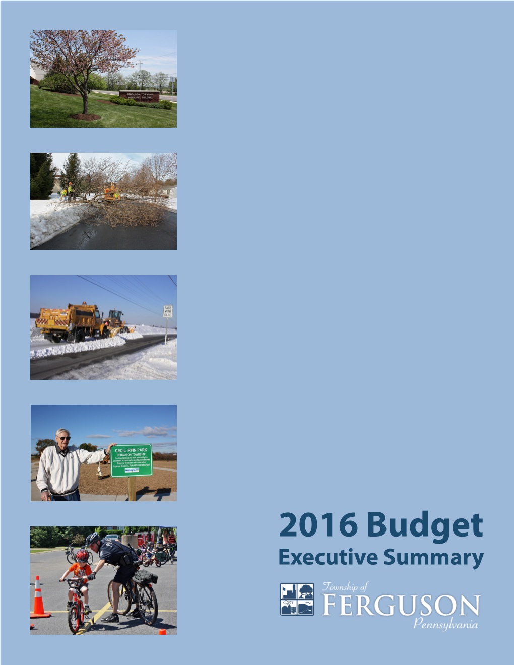 2016 Budget Executive Summary Ferguson Township Budget Executive Summary