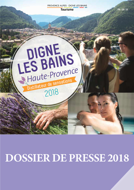 Dossier De Presse 2018 Sommaire