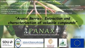 “Aronia Berries: Extraction and Characterization of Valuable Compounds”