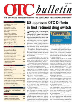 US Approves OTC Differin in First Retinoid Drug Switch