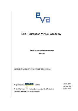 EVA - European Virtual Academy