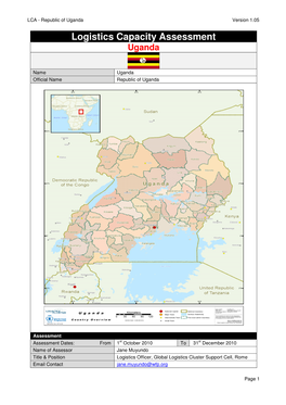 Logistics Capacity Assessment Uganda