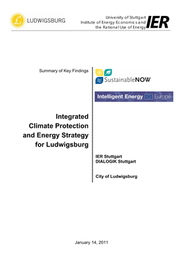 Integrated Climate Protection and Energy Strategy for Ludwigsburg