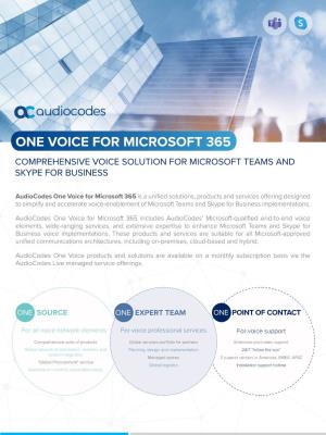Audiocodes One Voice for Microsoft