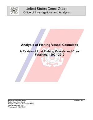 Analysis of Fishing Vessel Casualties