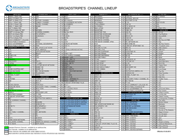Broadstripe's Channel Lineup