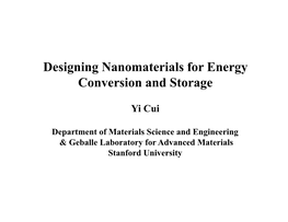 Cui-Nanomaterials Energy