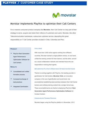 Movistar Implements Playvox to Optimize Their Call Centers