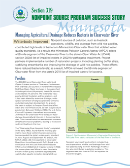 Minnesota's Clearwater River, Section 319 Success Story