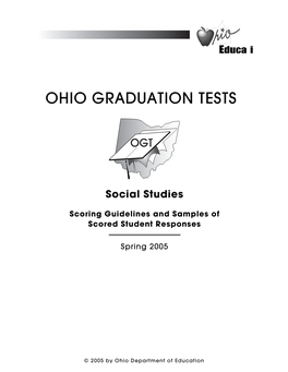 OGT Social Studies Spring 2005