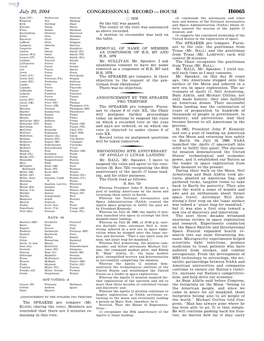 Congressional Record—House H6065