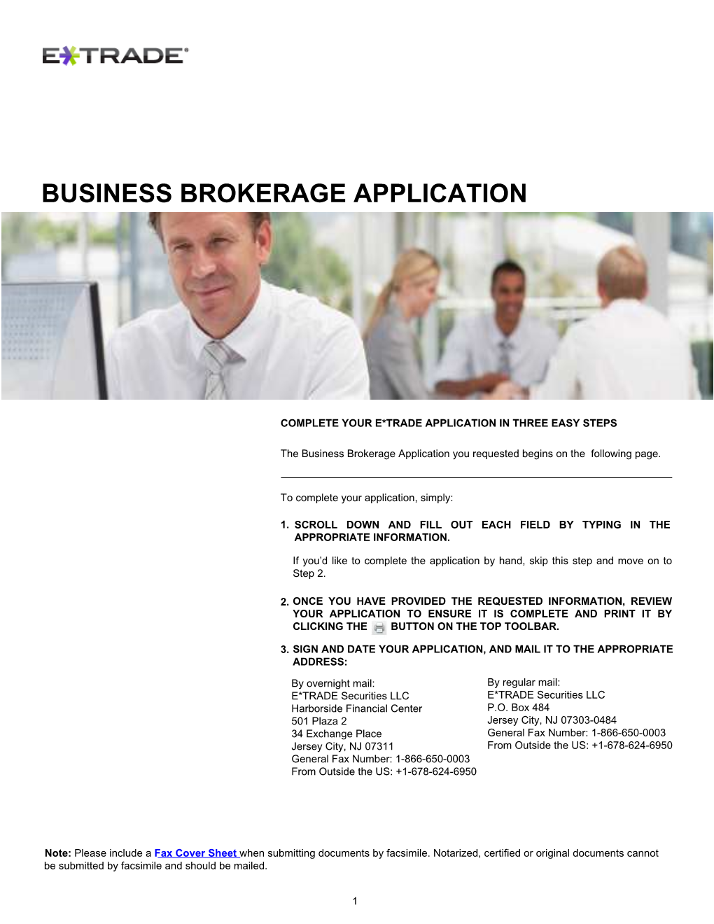 Business Brokerage Application