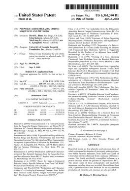 (12) United States Patent (10) Patent No.: US 6,365,390 B1 Blum Et Al