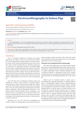 Electrocochleography in Guinea Pigs