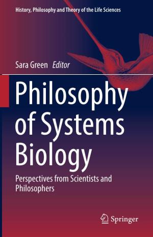Sara Green Editor Perspectives from Scientists and Philosophers