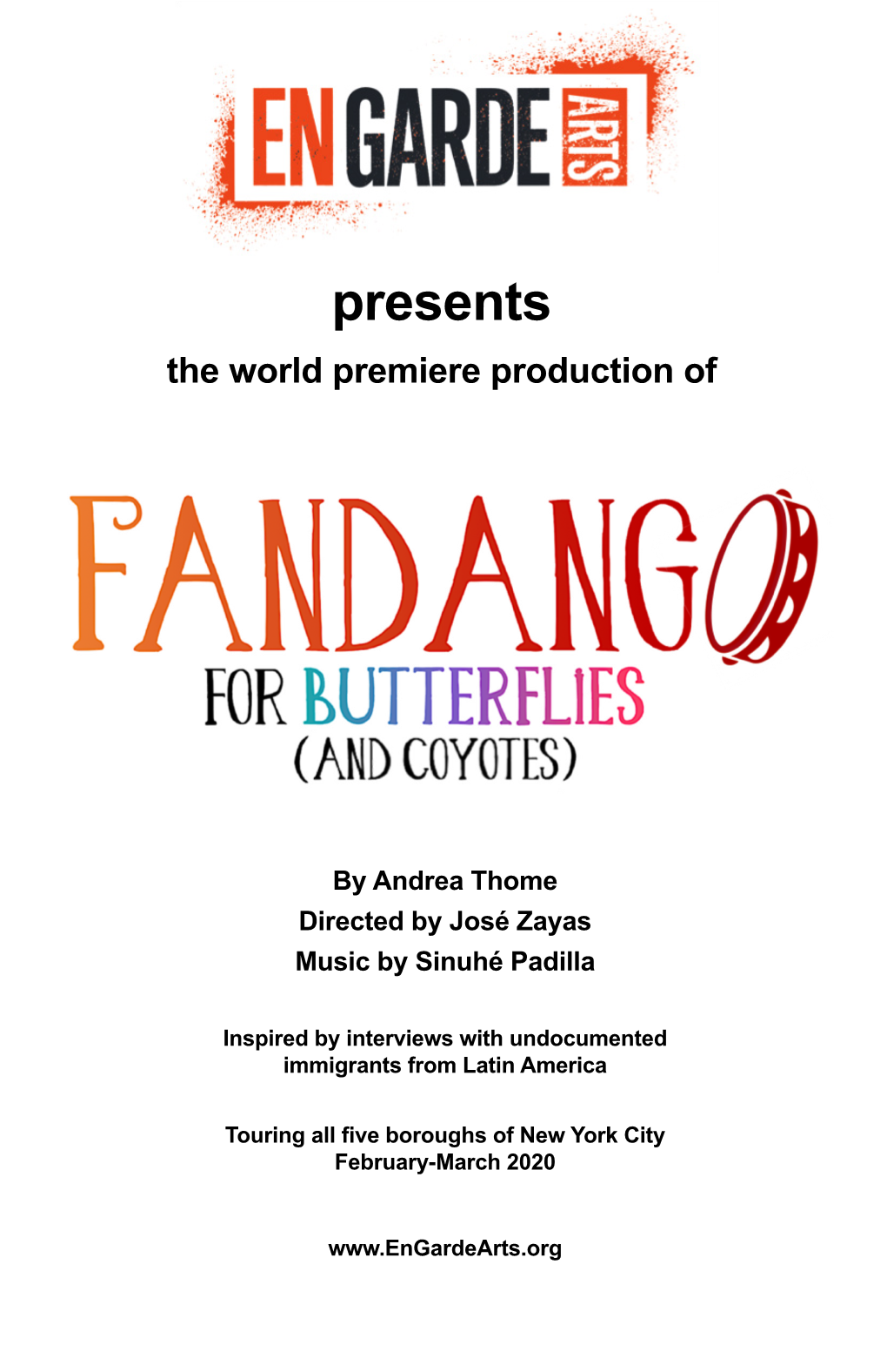 Presents the World Premiere Production Of