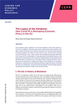 The Legacy of the Pandemic: How Covid-19 Is Reshaping Economic Policy in the EU