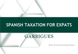 Spanish Taxation for Expats