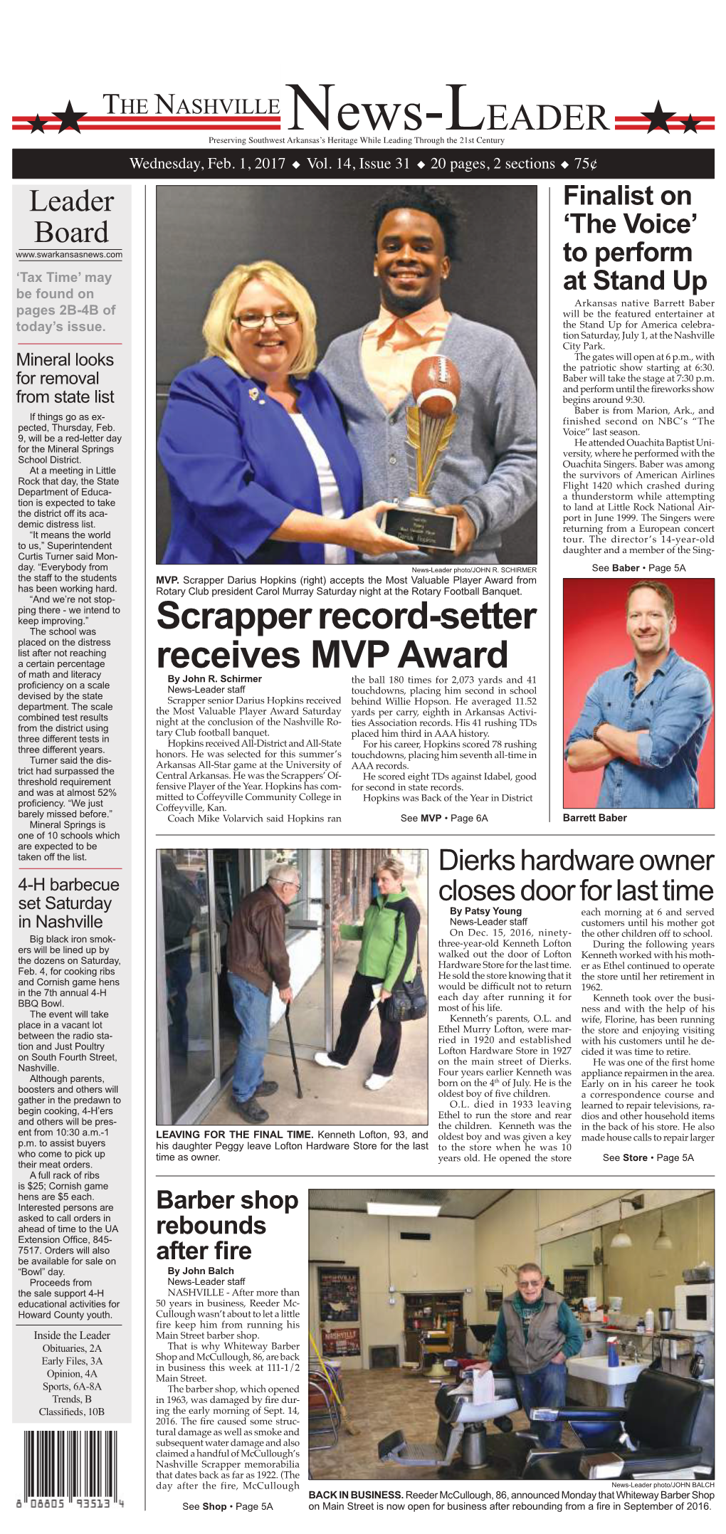 Scrapper Record-Setter Receives MVP Award