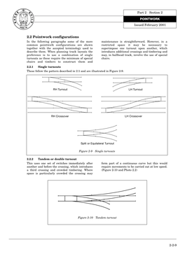 2.2 Pointwork Configurations in the Following Paragraphs Some of the More Maintenance Is Straightforward