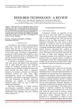 Reed Bed Technology: a Review