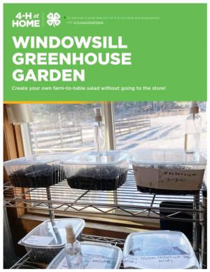 Windowsill Greenhouse Garden