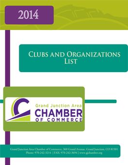 Clubs and Organizations List