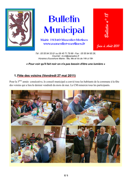 Bulletin Municipal 18