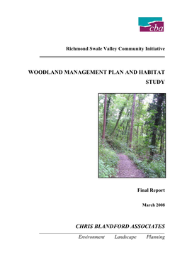 Woodland Management Plan and Habitat Study