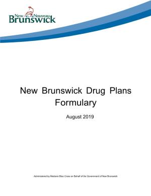 New Brunswick Drug Plans Formulary