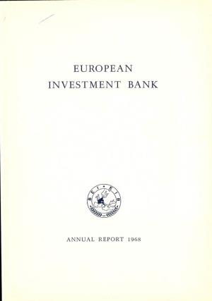 Annual Report 1968 European Investment Bank