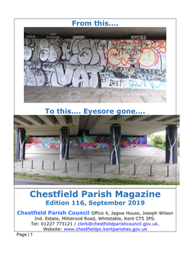 Chestfield Parish Magazine Edition 116, September 2019