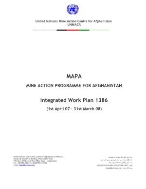 Integrated Work Plan 1386 (1St April 07 - 31St March 08)