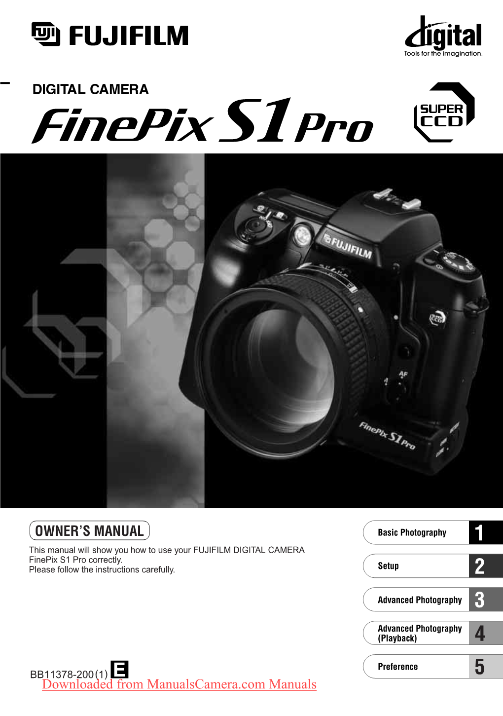 Fujifilm Finepix S1 Pro User's Manual