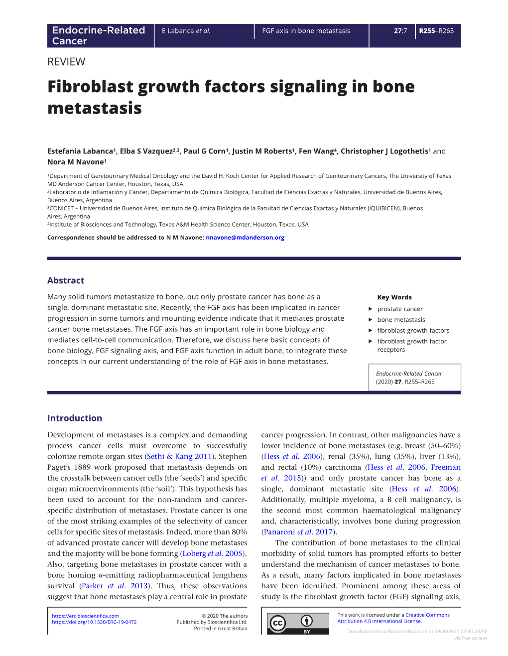 Downloaded from Bioscientifica.Com at 09/30/2021 03:40:24AM Via Free Access