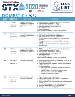 Domestic Ford