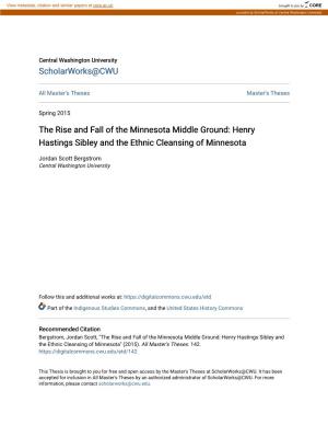 Henry Hastings Sibley and the Ethnic Cleansing of Minnesota