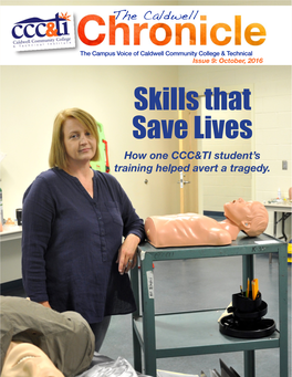 Skills That Save Lives How One CCC&TI Student’S Training Helped Avert a Tragedy