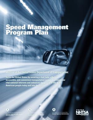 Speed Management Program Plan