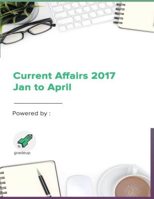 Current Affairs 2017 PDF for SSC & Railway Exams (Part I)