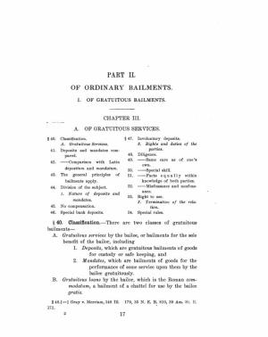 Outlines of the Law of Bailments and Carriers / by Edwin C. Goddard