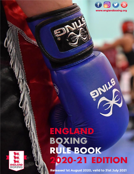 CONTENTS England Boxing Rule Book 2020 1