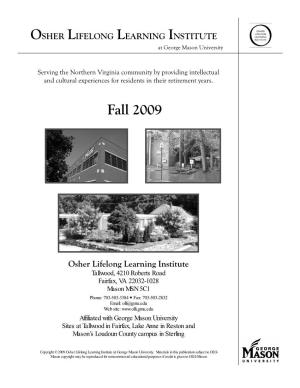 Fall 2009 Title Page with Site Pictures with Pic from GMU.Pub