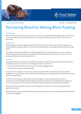 Harvesting Blood for Making Black Pudding